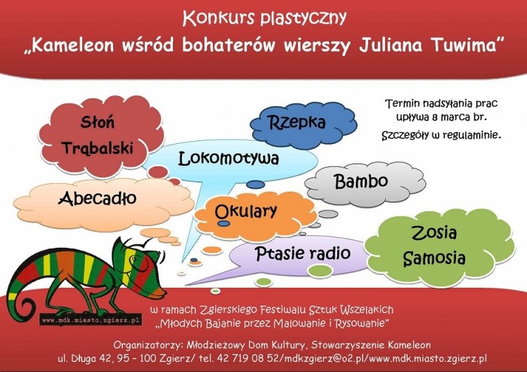 Kameleon wśród bohaterów wierszy Juliana Tuwima